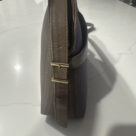 Givenchy, Rare, Collectible, Crossbody, Brown, Taupe W/Leather Trim, 4G Logo - Picture 6 of 16